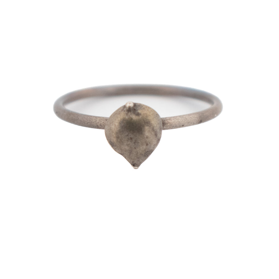 sterling silver string of hearts stacking ring 3