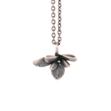 sterling silver floral succulent necklace 1
