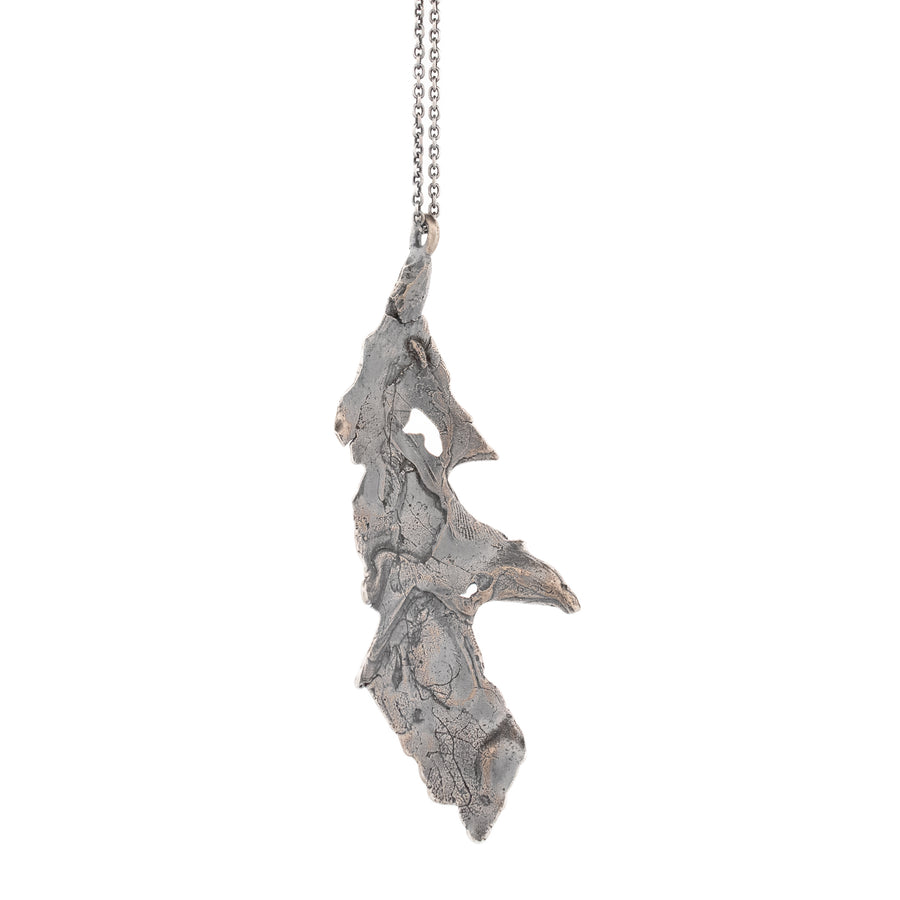 sterling silver oak leaf necklace