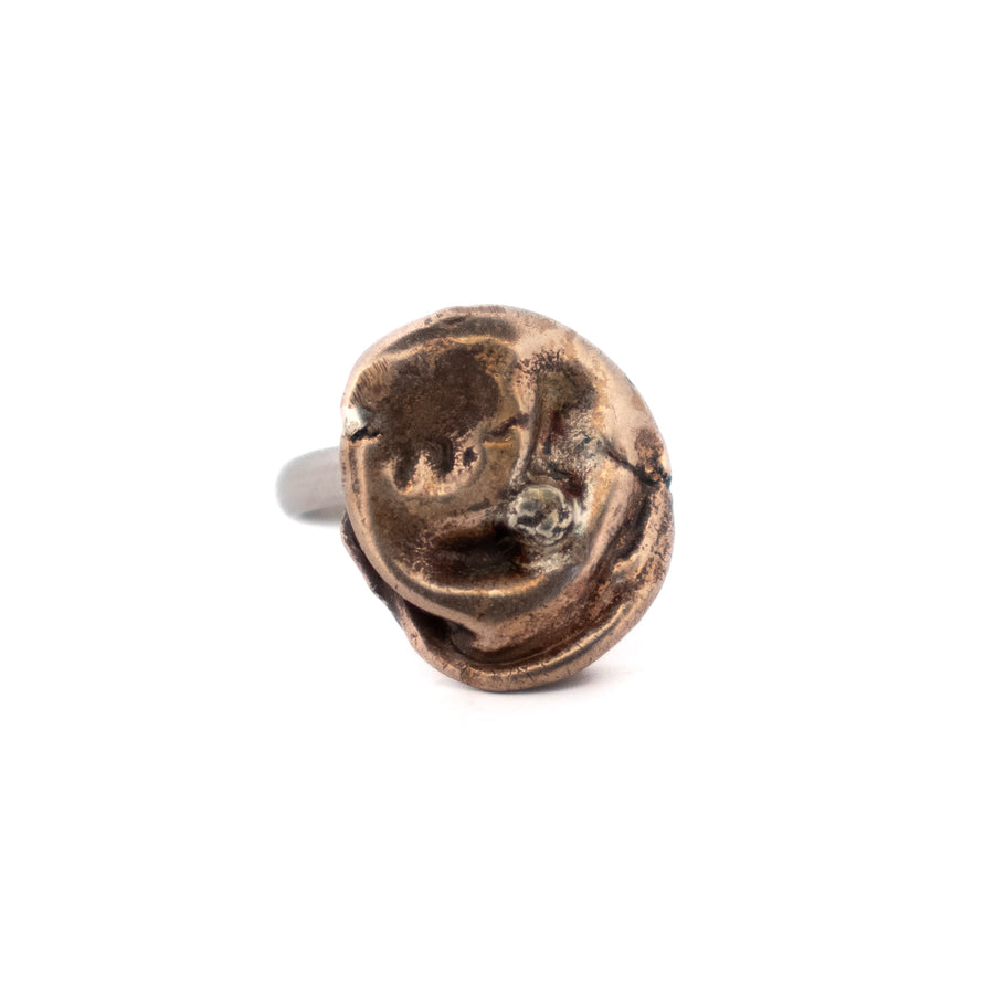 bronze water drop ring 6
