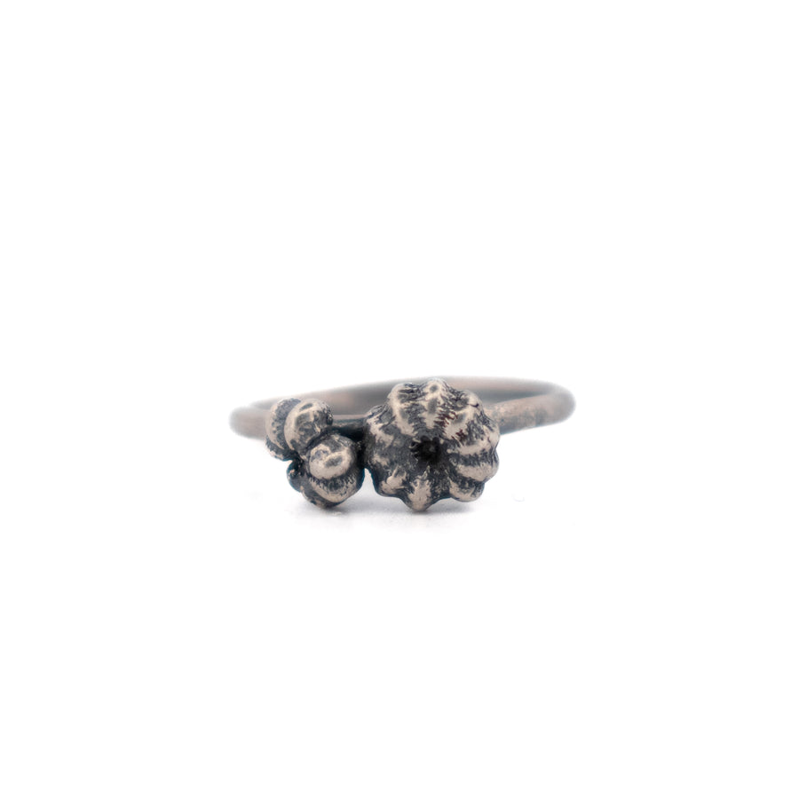 sterling silver pokeweed duo ring