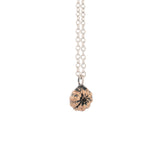 bronze Pokeweed bud necklace