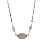 sterling silver palo verde seed pod link necklace