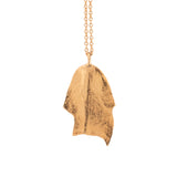 gold vermeil single leaf holiday cactus necklace