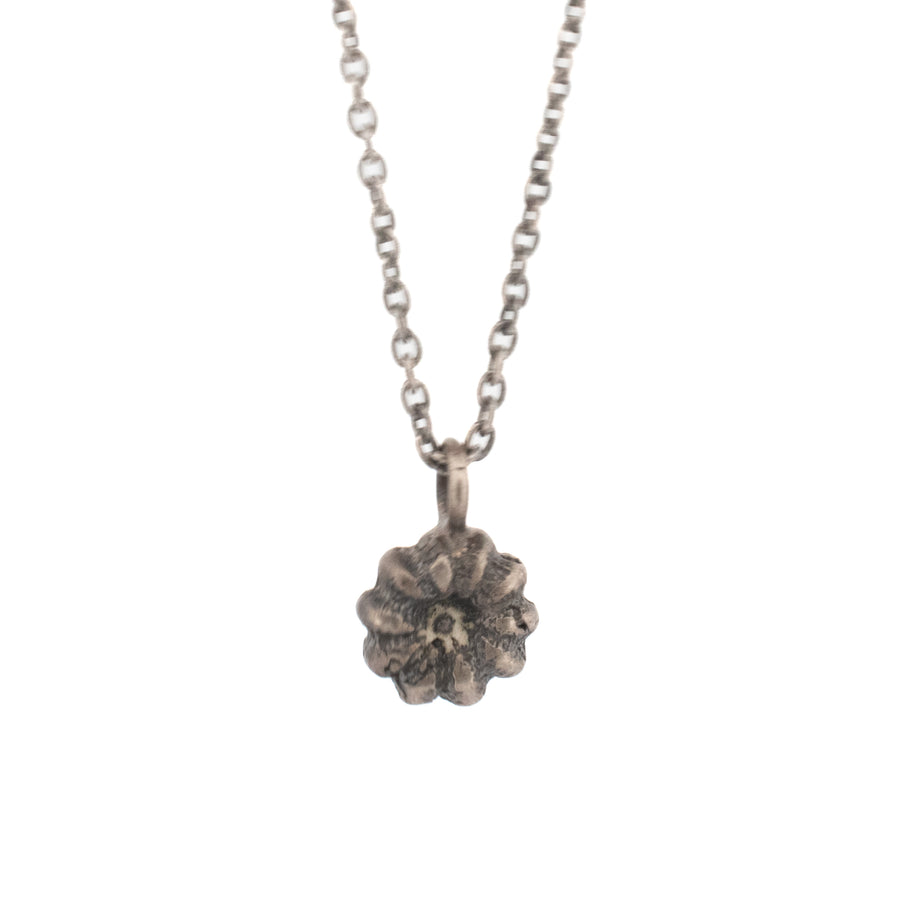 sterling silver pokeweed bud necklace