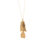 gold vermeil double holiday cactus necklace