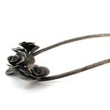 sterling silver floral succulents hair pin