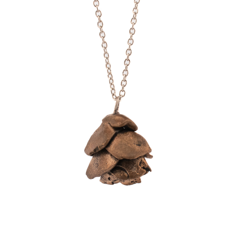 bronze callisia tendril necklace