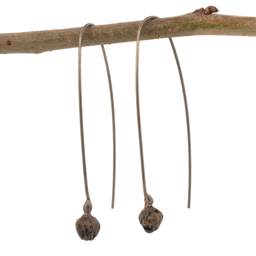bronze chive bud earrings 1