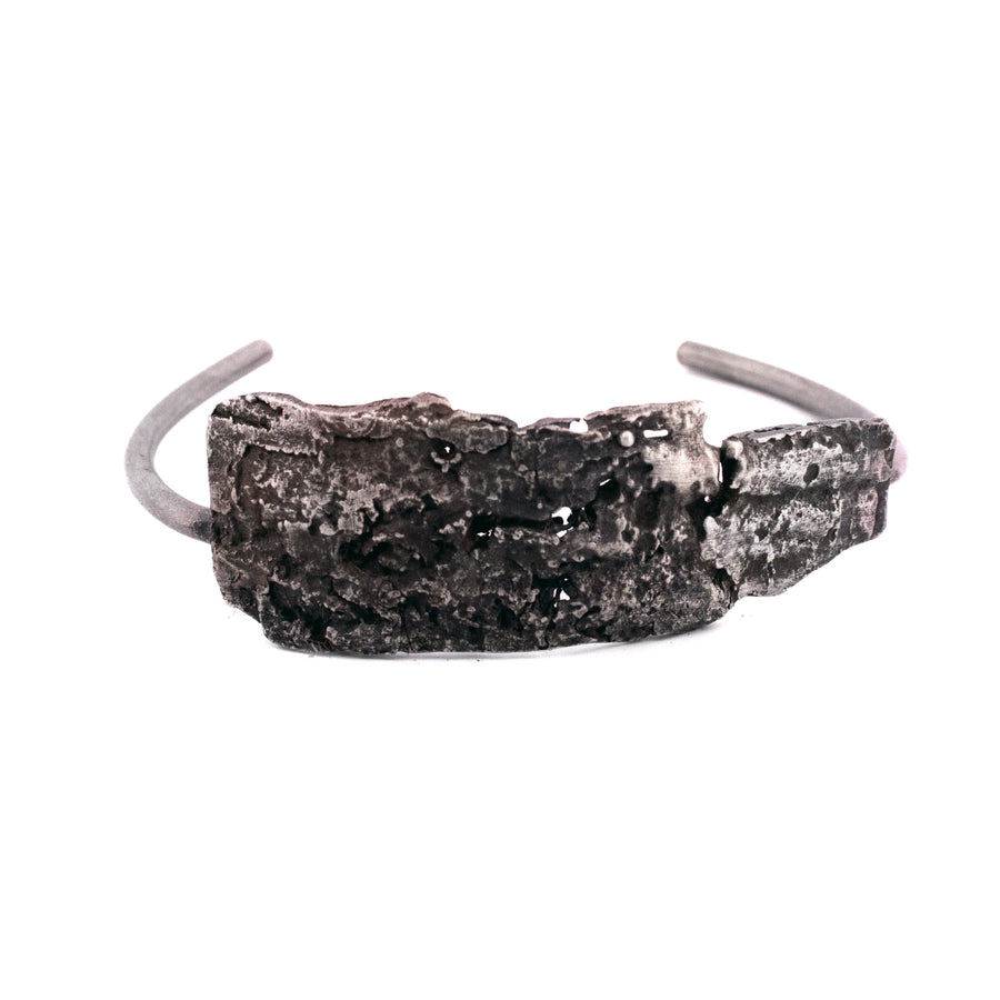 tree bark cuff bracelet