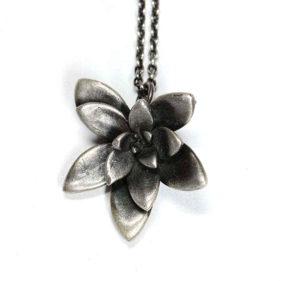 floral succulent necklace :  large