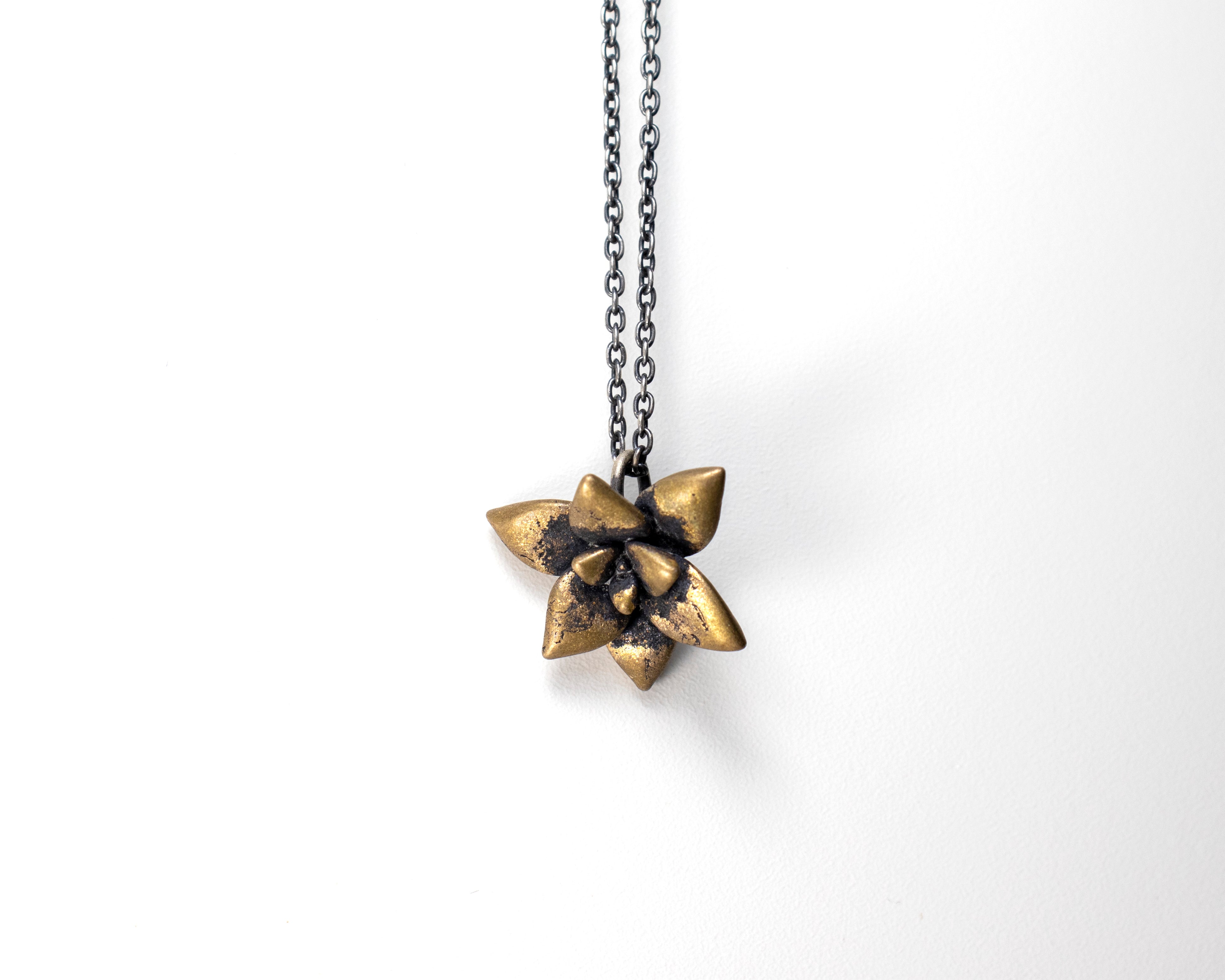floral succulent necklace : mini