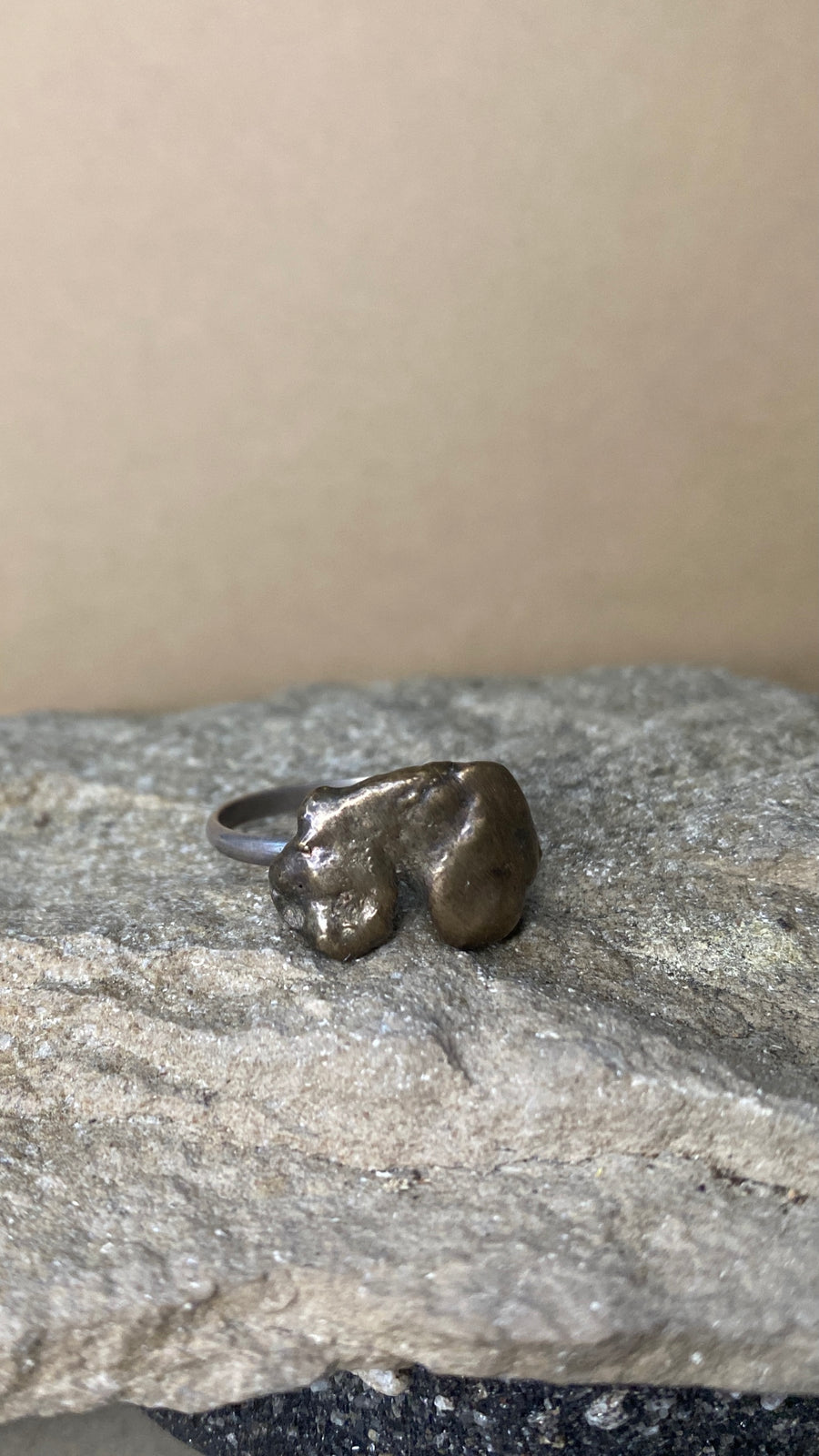 bronze water drop ring 3