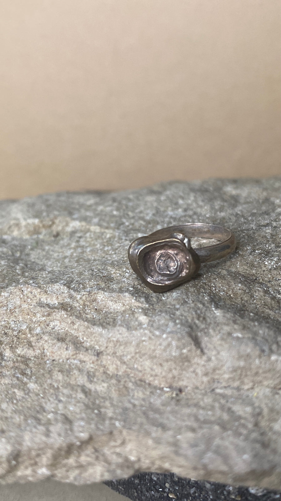 bronze water drop ring 5