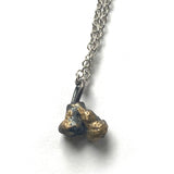 bronze seed necklace: mini acorn bunch