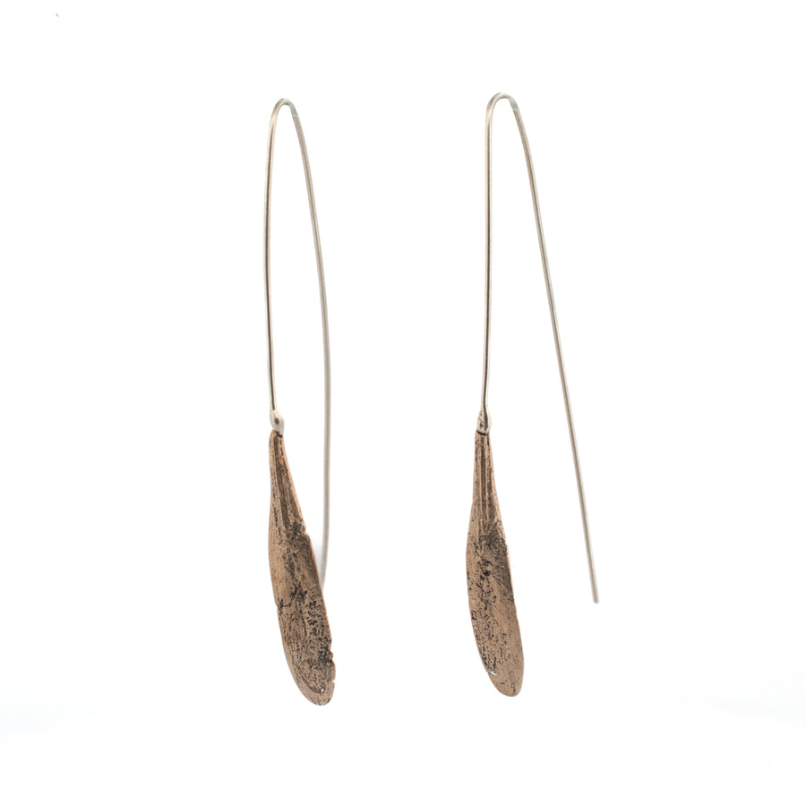 ash seed earrings : single