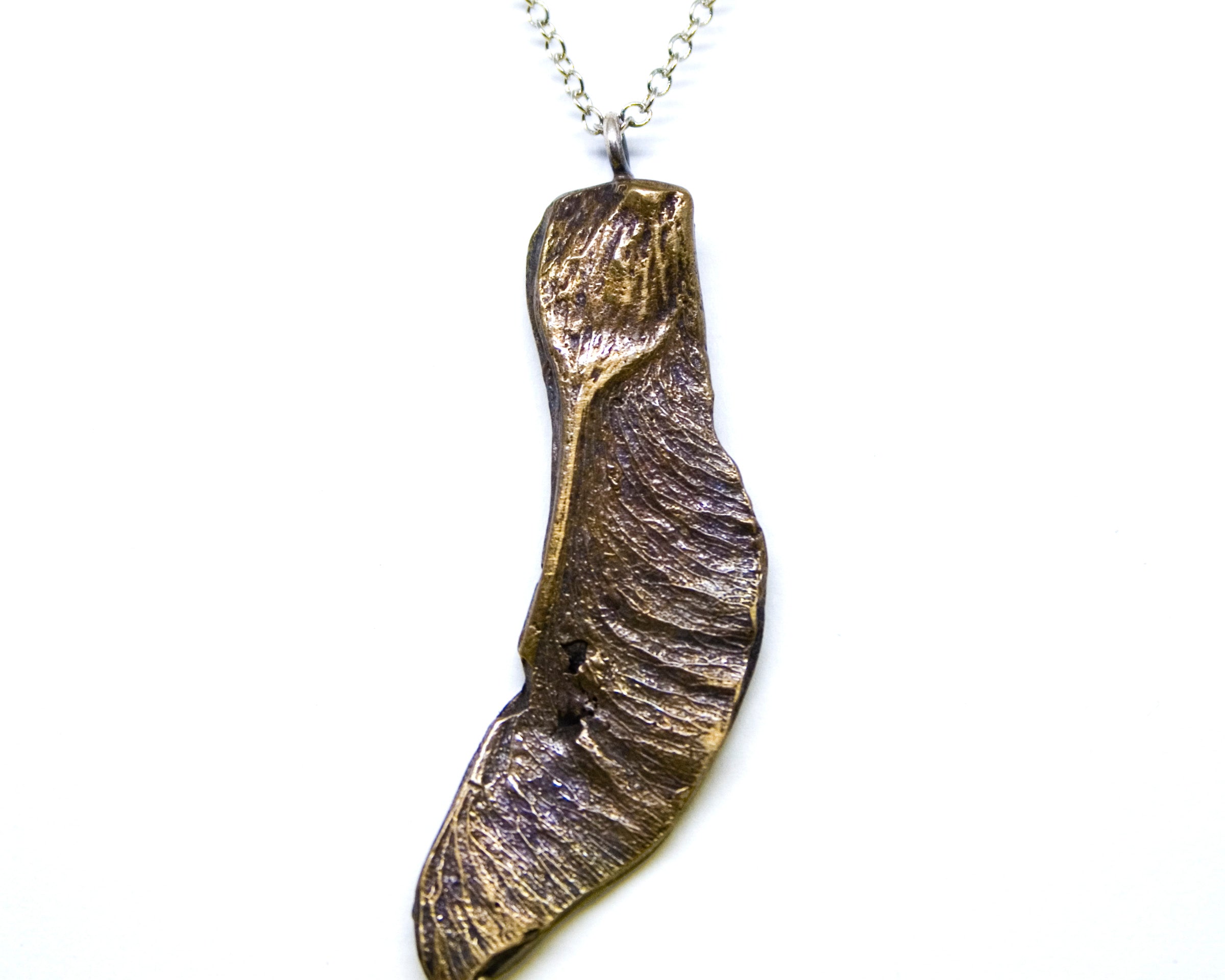 maple seed wing necklace