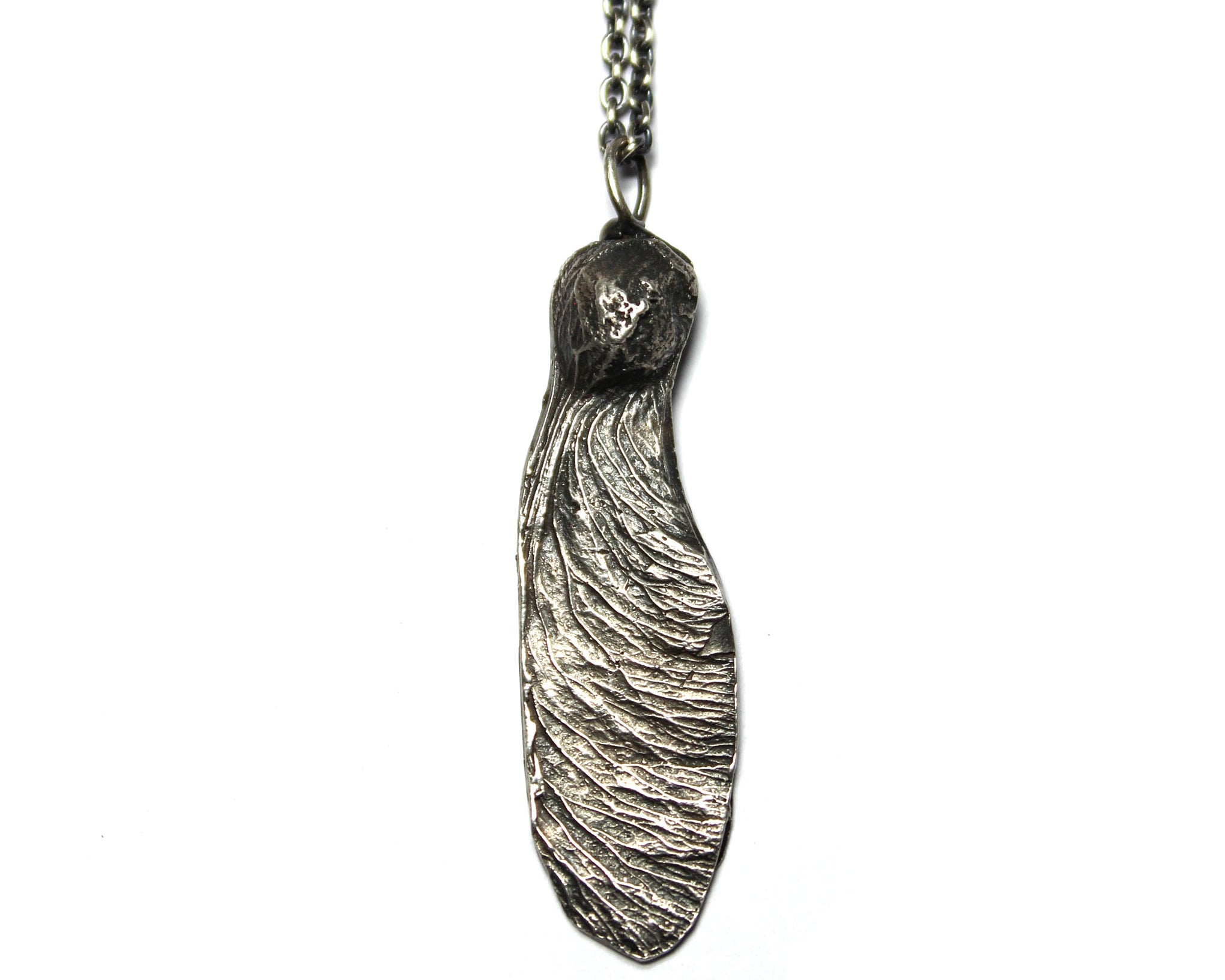 maple seed wing necklace