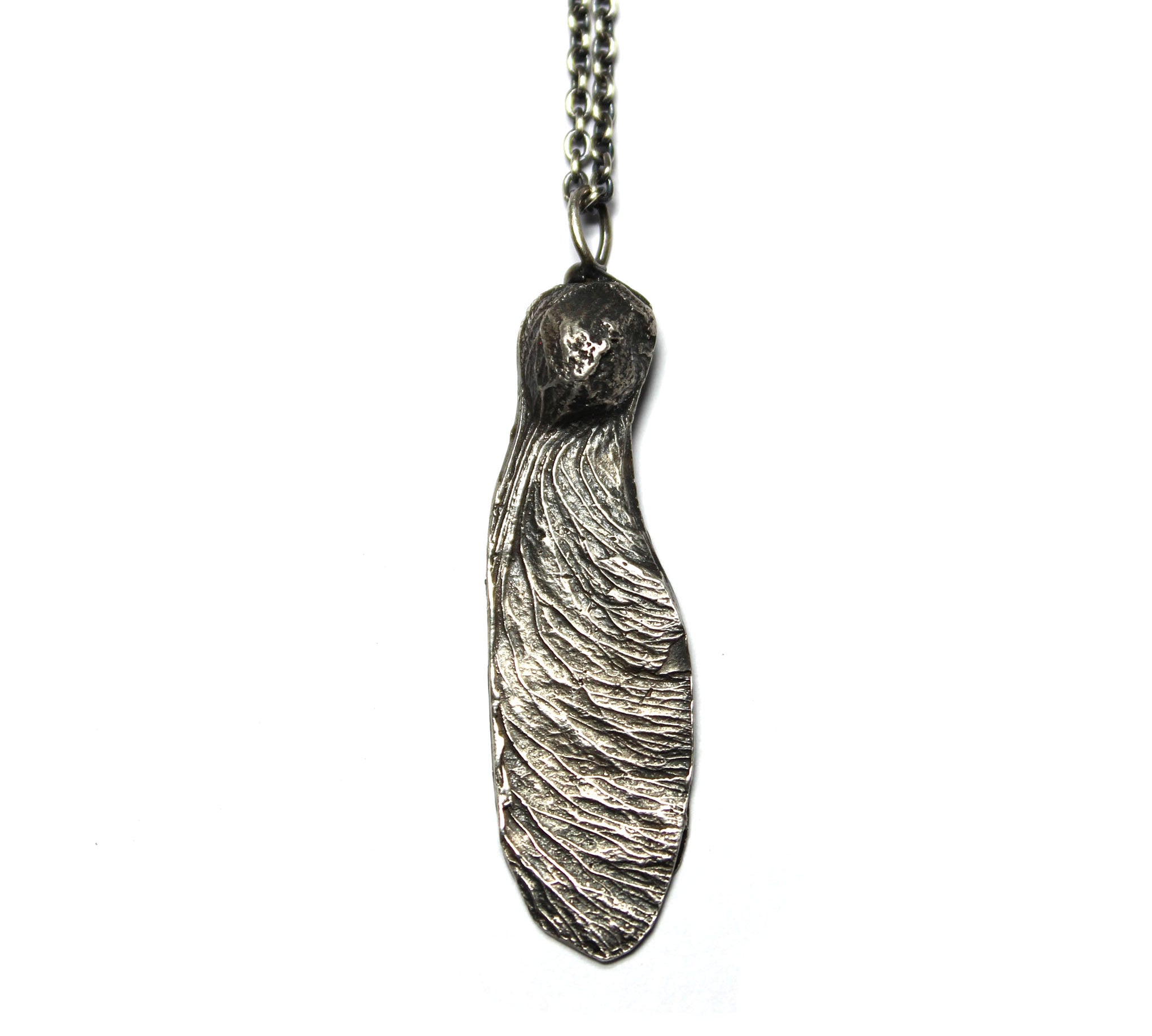 maple seed wing necklace