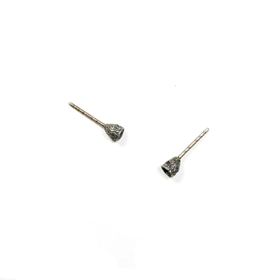 eucalyptus seed pod stud earrings