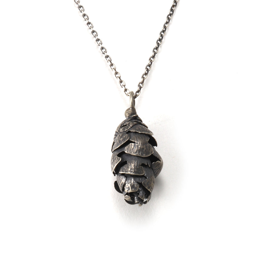 hemlock pine cone necklace