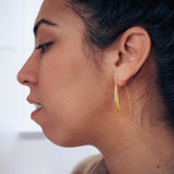 happy bean succulent wishbone earrings