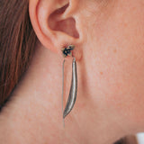 happy bean succulent wishbone earrings