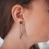 happy bean succulent wishbone earrings