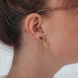twig earrings: hoop