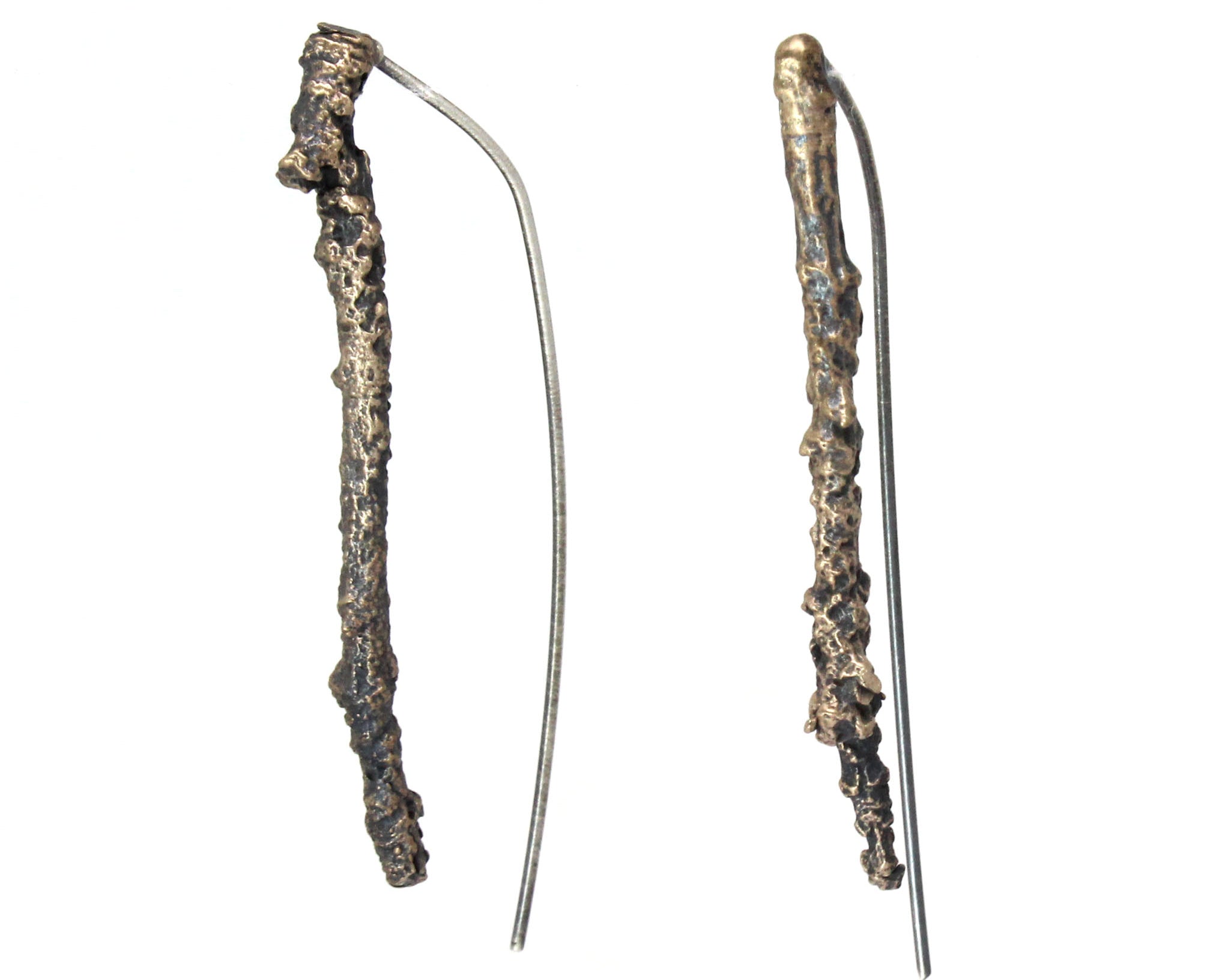 twig earrings: long