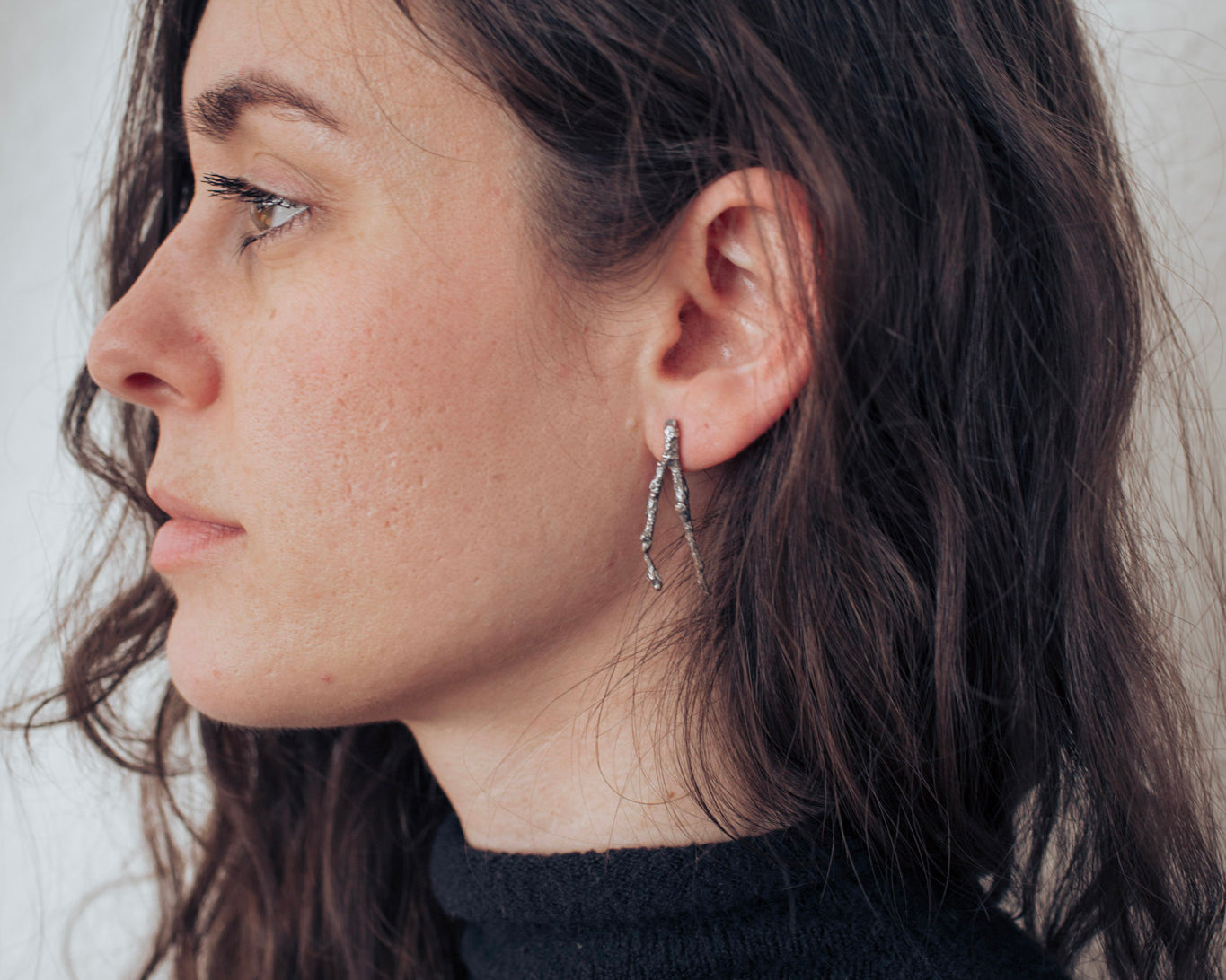 twig earrings: medium