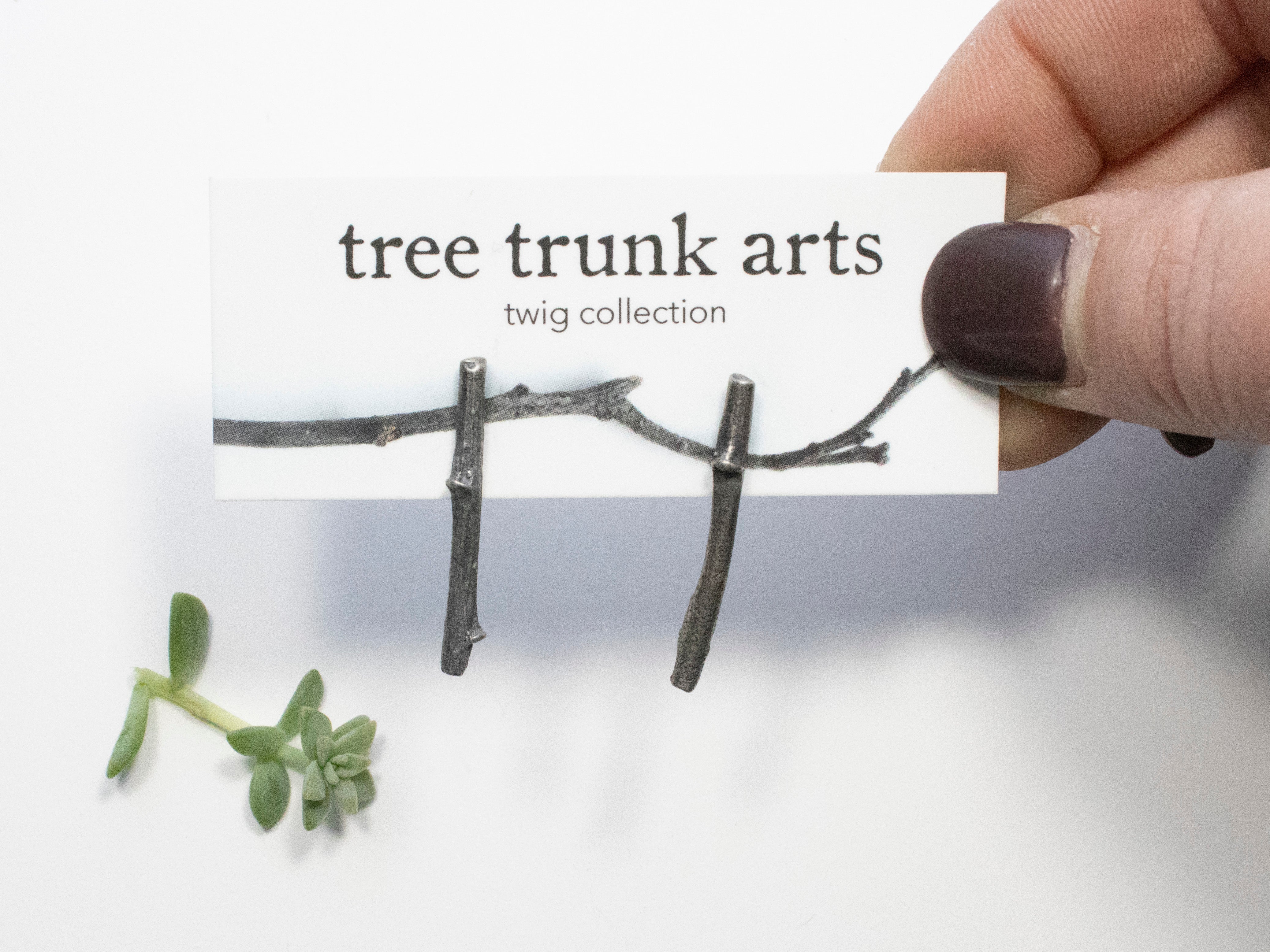 twig earrings: short