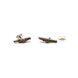twig earrings : studs