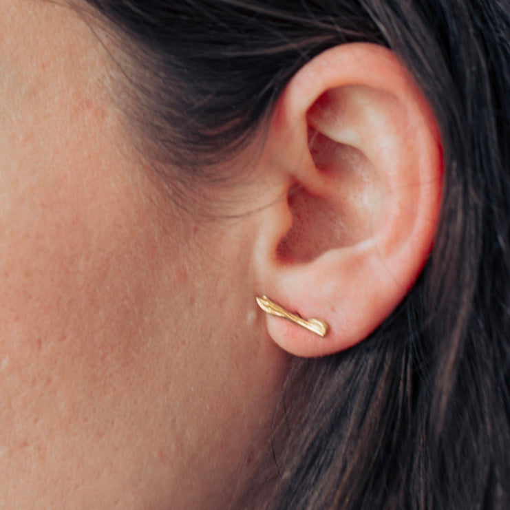 twig earrings : studs