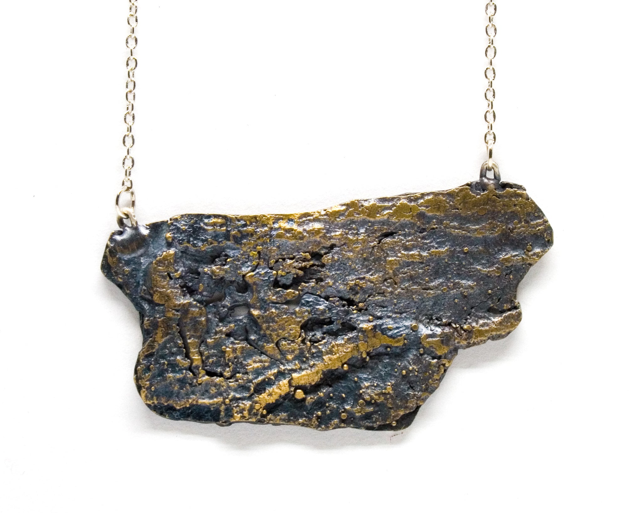 tree bark necklace: large