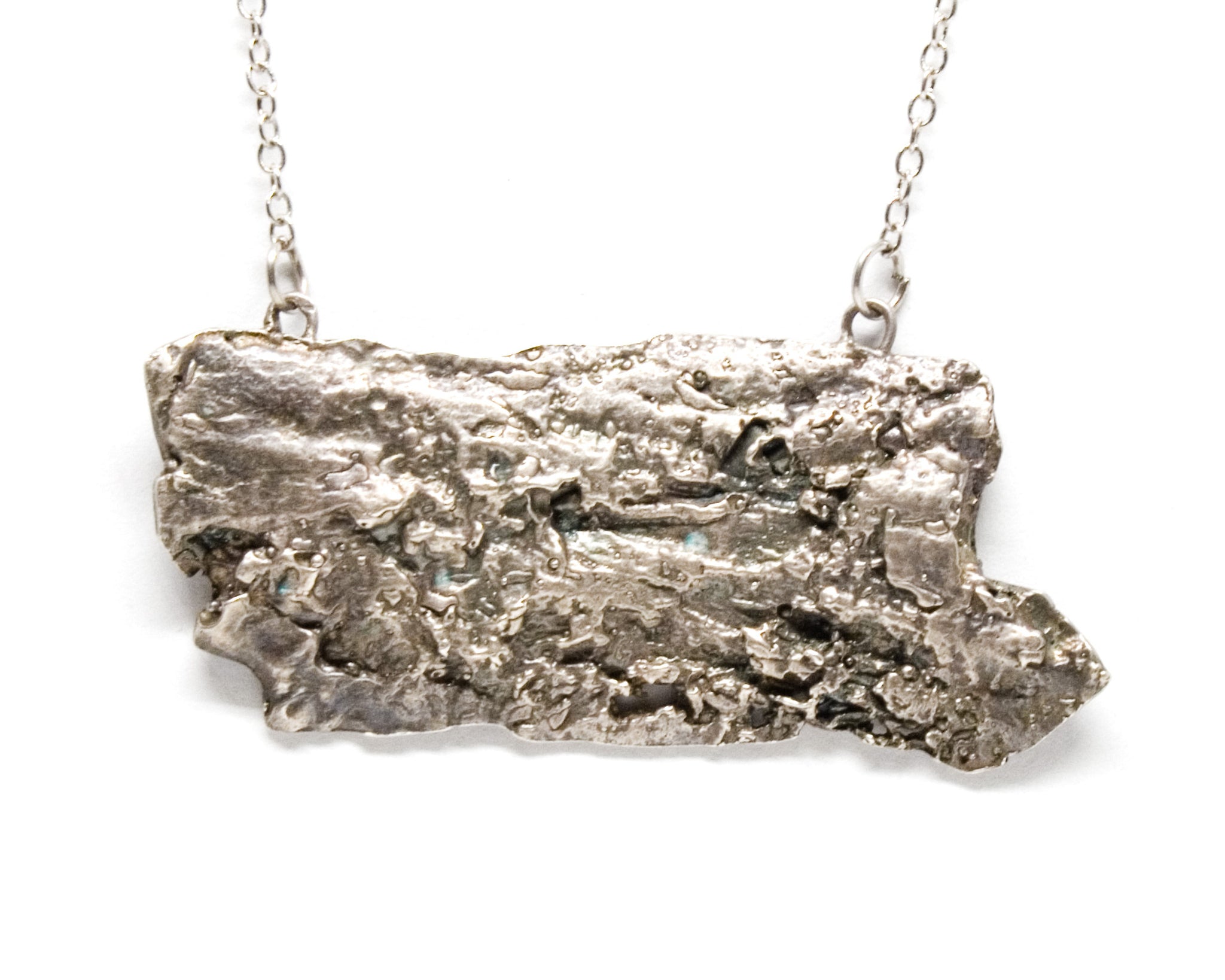 tree bark necklace: large