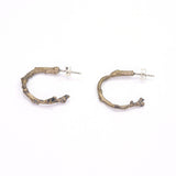 twig earrings: hoop