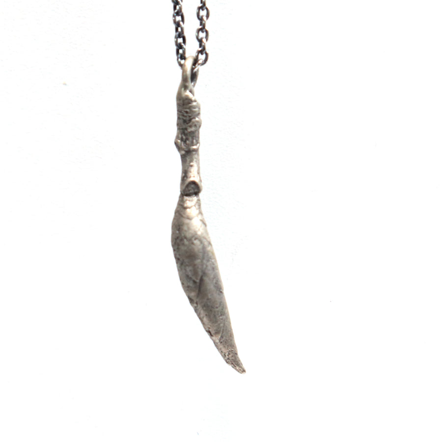 sterling silver terminal bud twig necklace