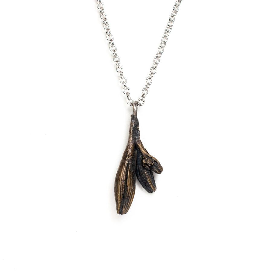 bronze day lily necklace 2