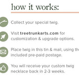 The Collect Your Own Twig Necklace KIT : custom twig necklace